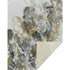50" X 70" Gray And Ivory Abstract Polyester Woven Plush Throw Blanket
