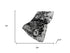 50" X 70" Ivory And Black Abstract Polyester Woven Plush Throw Blanket