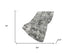 50" X 70" Gray And Silver Abstract Polyester Woven Plush Throw Blanket