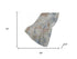50" X 70" Gray And Coffee Abstract Polyester Woven Plush Throw Blanket