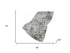 50" X 70" Gray And Silver Abstract Polyester Woven Plush Throw Blanket