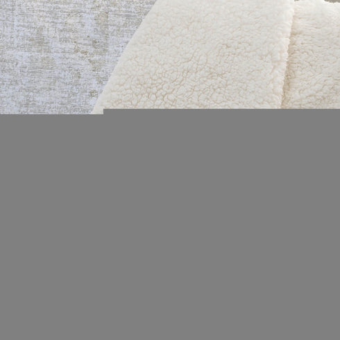50" X 70" Ivory And Beige Abstract Microfiber Plush Throw Blanket
