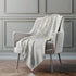 50" X 70" Ivory And Beige Abstract Microfiber Plush Throw Blanket