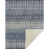 50" X 70" Blue And Orange Geometric Microfiber Plush Throw Blanket