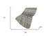 50" X 70" Gray And Gold Geometric Polyester Woven Plush Throw Blanket