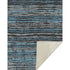 50" X 70" Blue And Charcoal Striped Microfiber Plush Throw Blanket