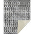 50" X 70" Charcoal And Gray Geometric Microfiber Plush Throw Blanket