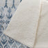 50" X 70" Ivory And Teal Geometric Microfiber Plush Throw Blanket