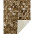 50" X 70" Brown And Beige Geometric Microfiber Plush Throw Blanket