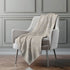 50" X 70" Ivory And Beige Geometric Microfiber Plush Throw Blanket