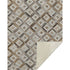 50" X 70" Gray And Brown Geometric Microfiber Plush Throw Blanket