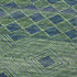 50" X 70" Green And Blue Geometric Microfiber Plush Throw Blanket