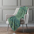 50" X 70" Green And Blue Geometric Microfiber Plush Throw Blanket