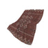 50" X 70" Rust And Ivory Geometric Polyester Woven Plush Throw Blanket