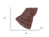 50" X 70" Rust And Ivory Geometric Polyester Woven Plush Throw Blanket