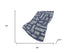 50" X 70" Blue And Silver Abstract Polyester Woven Plush Throw Blanket