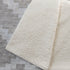 50" X 70" Tan And Beige Geometric Polyester Woven Plush Throw Blanket