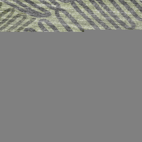 50" X 70" Green And Gray Abstract Microfiber Plush Throw Blanket