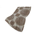 50" X 70" Brown And Beige Geometric Polyester Woven Plush Throw Blanket