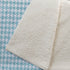 50" X 70" Aqua And White Houndstooth Microfiber Plush Throw Blanket