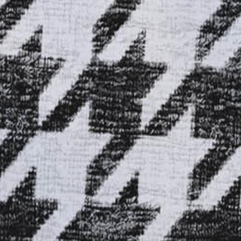 50" X 70" Black And White Houndstooth Polyester Woven Plush Throw Blanket