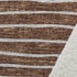 50" X 70" Rust And Beige Striped Polyester Woven Plush Throw Blanket