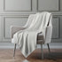 50" X 70" Linen And Ivory Geometric Microfiber Plush Throw Blanket