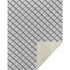 50" X 70" Gray And Ivory Geometric Microfiber Plush Throw Blanket