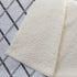 50" X 70" Gray And Ivory Geometric Microfiber Plush Throw Blanket