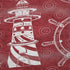 50" X 70" Red And Ivory Geometric Microfiber Plush Throw Blanket