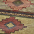 50" X 70" Rust Green And Beige Geometric Polyester Woven Plush Throw Blanket