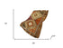 50" X 70" Brown Walnut And Beige Geometric Polyester Woven Plush Throw Blanket
