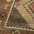 50" X 70" Brown Walnut And Beige Geometric Polyester Woven Plush Throw Blanket