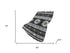 50" X 70" Midnight Silver And Blue Geometric Polyester Woven Plush Throw Blanket