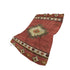50" X 70" Rust Chocolate And Beige Geometric Polyester Woven Plush Throw Blanket
