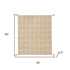 50" X 60" Tan And Beige Patchwork Cotton Woven Throw Blanket