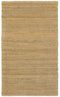5' X 8' Natural And Green Hand Woven Jute Blend Area Rug