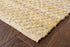 5' X 8' Natural And Green Hand Woven Jute Blend Area Rug