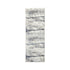 8' Gray And Blue Abstract Distressed Runner Rug