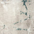 7' Beige And Blue Abstract Distressed Runner Rug
