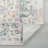 5' X 8' Blue And Orange Medallion Distressed Area Rug