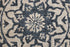 6' Blue And Ivory Wool Medallion Hand Tufted Round Rug