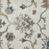 9' Blue And Beige Floral Runner Rug