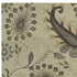 9' X 12' Light Gray And Cream Wool Floral Hand Tufted Area Rug