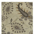 9' X 12' Light Gray And Cream Wool Floral Hand Tufted Area Rug