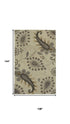 9' X 12' Light Gray And Cream Wool Floral Hand Tufted Area Rug