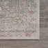 5' X 8' Gray And Red Medallion Distressed Area Rug