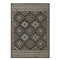 8' X 10' Black And Beige Geometric Area Rug