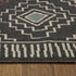 8' X 10' Black And Beige Geometric Area Rug