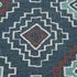 8' X 10' Blue And Ivory Geometric Area Rug